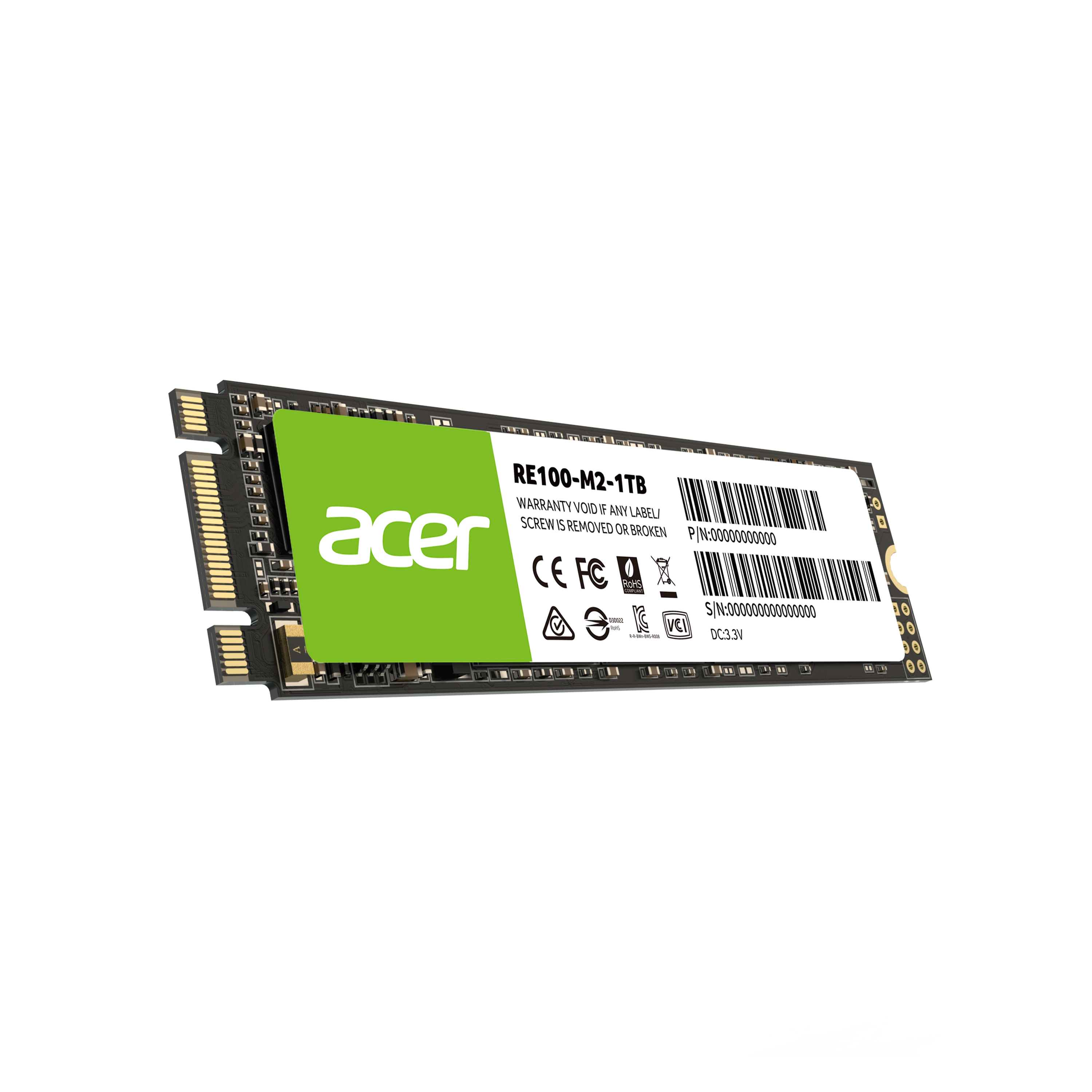 Acer RE100 M.2 SATA SSD for faster reading and writing